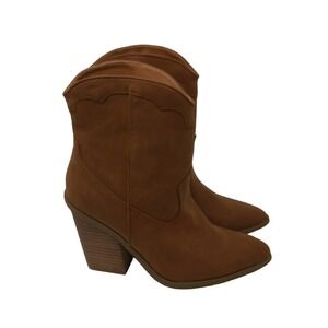 DV Dolce Vita NWOB Nikson Tan Heel Cowboy Booties Size 7
